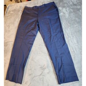 JB Britches Pants Mens 35 38x30 Blue French Torino 100% Wool Made in Italy